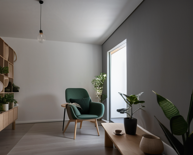 HomeDesignsAI result for test 1: empty room staging