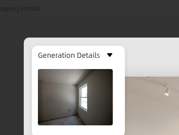 Homestyler result for test 1: empty room staging