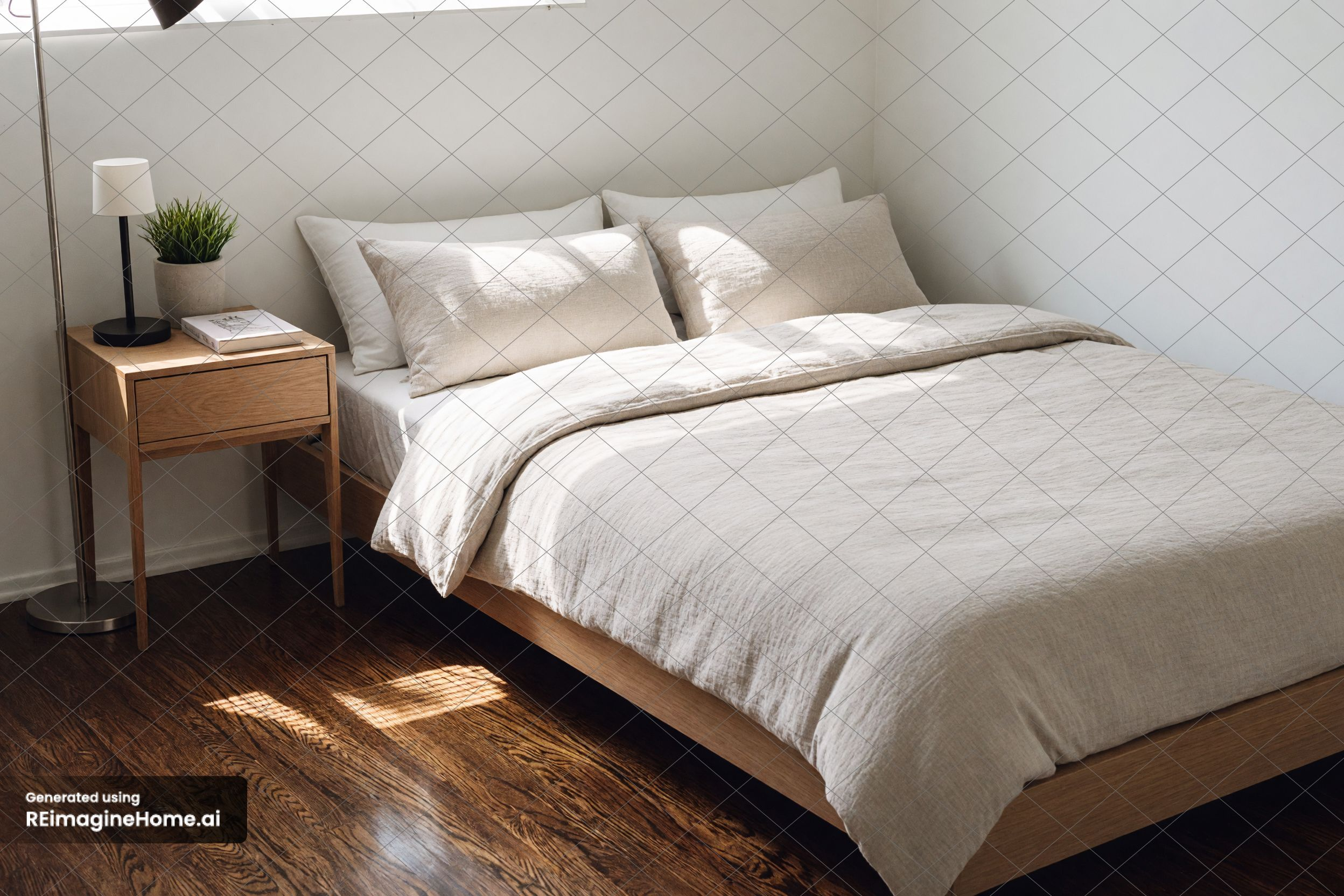 REimagineHome result for test 2: furnished bedroom redesign