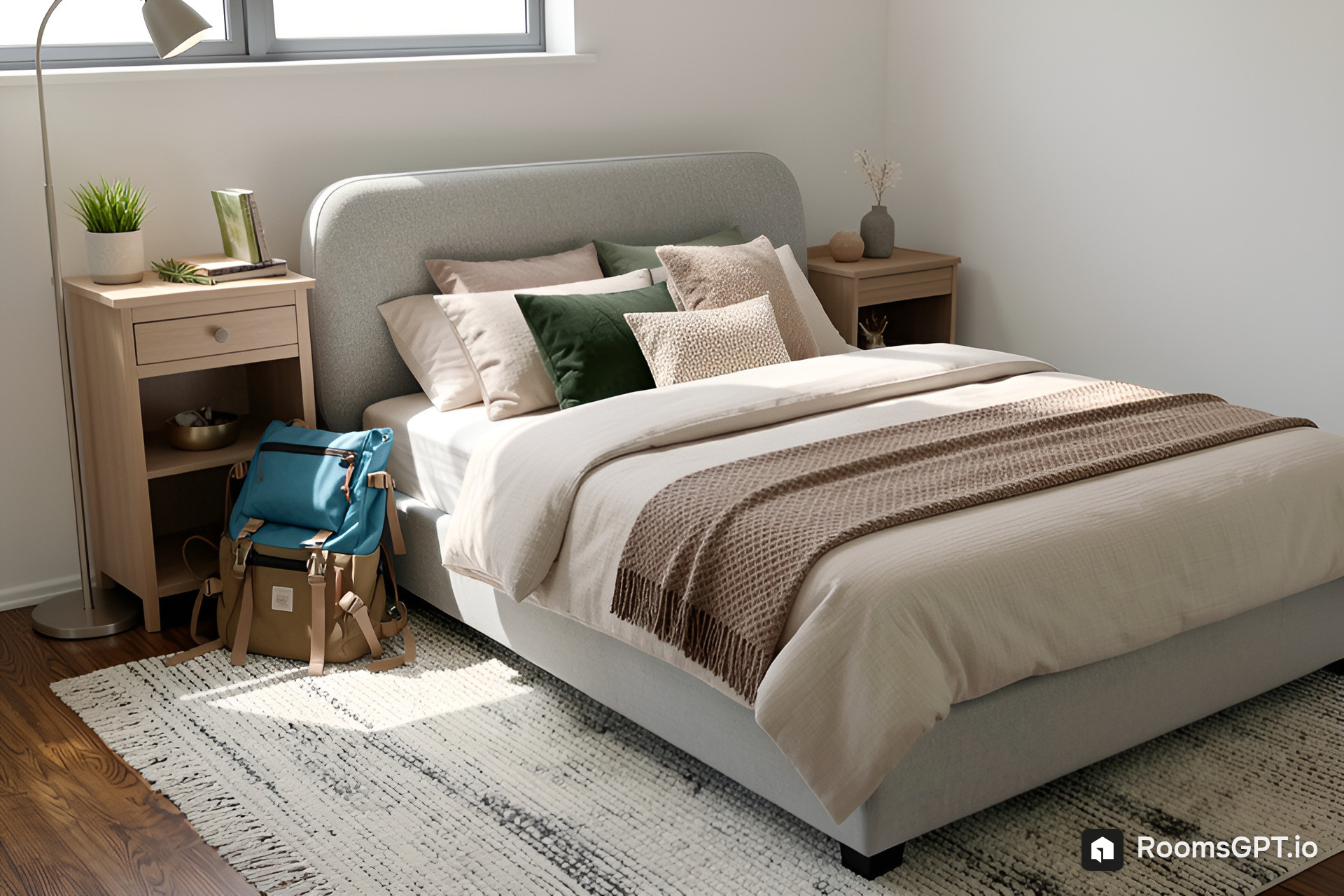RoomsGPT result for test 2: furnished bedroom redesign